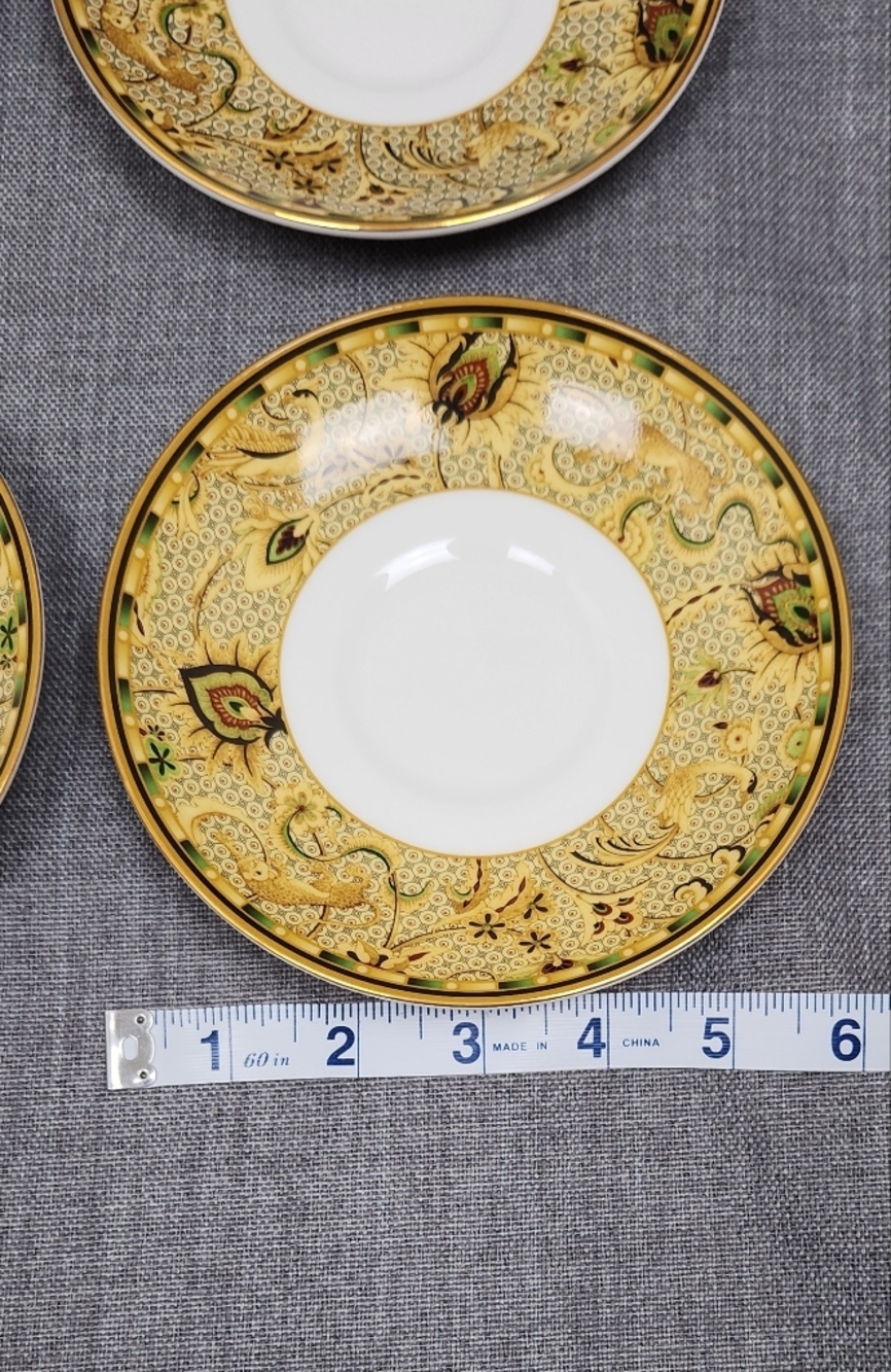 Vintage Wedgwood England Persia Pattern Fine China 7 Piece Saucer Plate set. - Picture 5 of 6